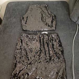 2 piece sequin set